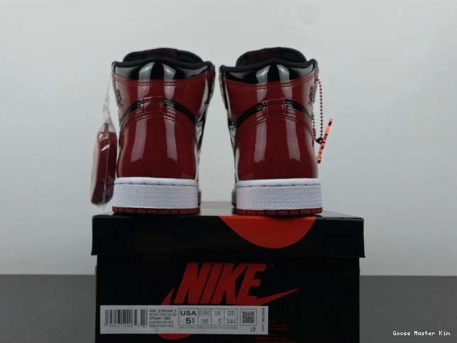 High Jordan 1 Patent Air Bred 555088-063 OG 0714
